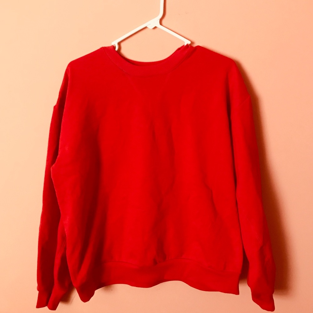 Red Crewneck Sweatshirt